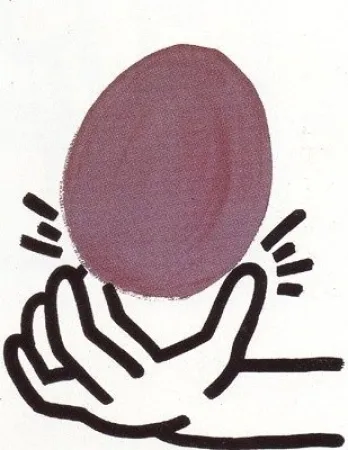 Литография Haring -  Story of Red & Blue #20