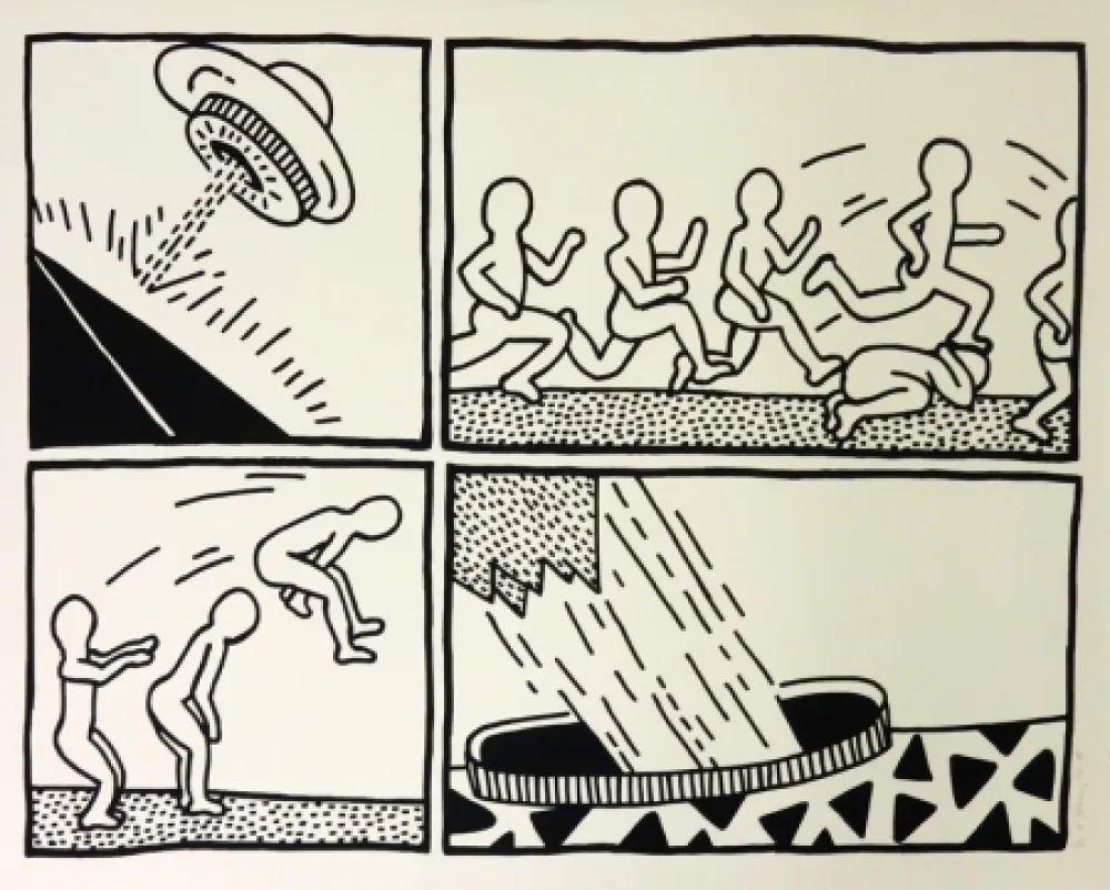 Сериграфия Haring - The Blueprint Drawings #3