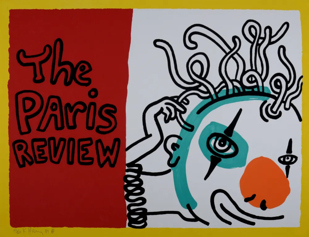 Сериграфия Haring - The Paris Review, 1989 - Hand-signed