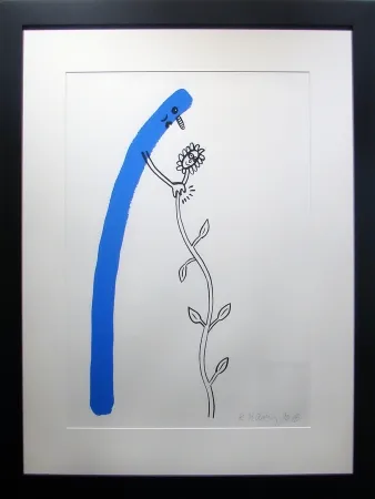 Литография Haring - The Story of Red &Blue #12