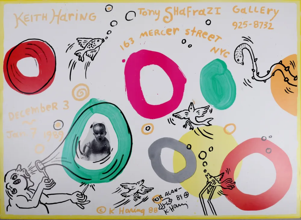 Гашение Haring - Tony Shafrazi Gallery, Exhibition Poster, 1988