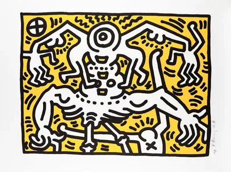 Литография Haring - Untitled