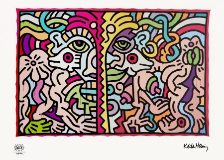 Сериграфия Haring - Untitled (1990)