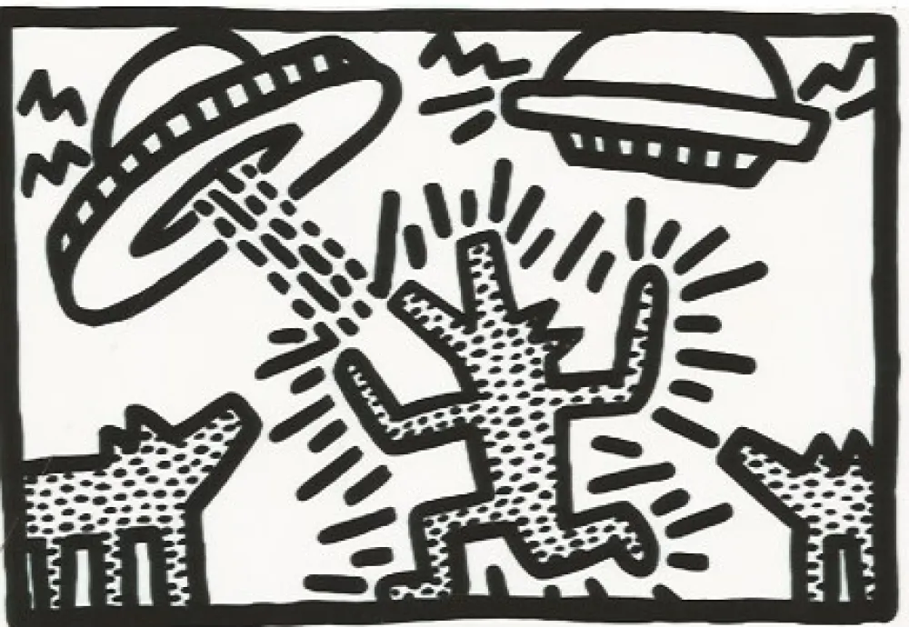 Литография Haring - Untitled 4
