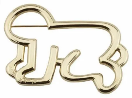 Многоэкземплярное Произведение Haring - Untitled - Baby Pin (18kt Gold)