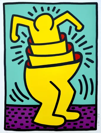 Сериграфия Haring - Untitled, Cup Man