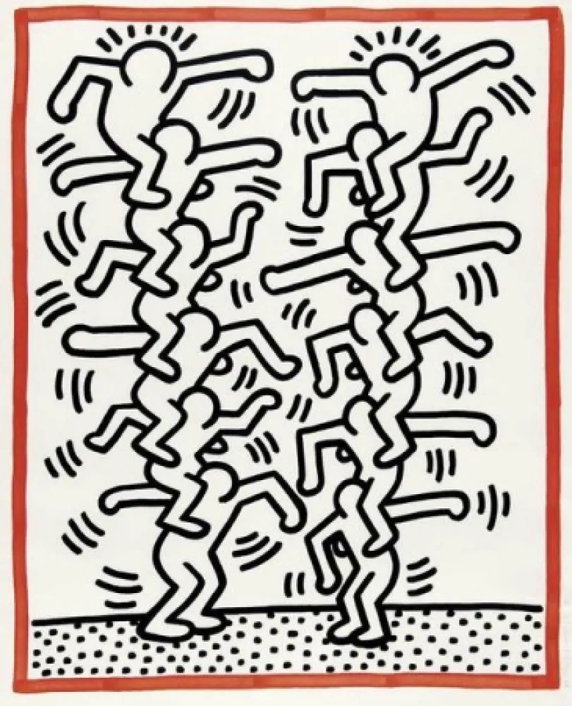 Литография Haring - Untitled, from 