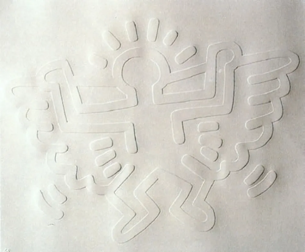 Сериграфия Haring - White Icons : Angel