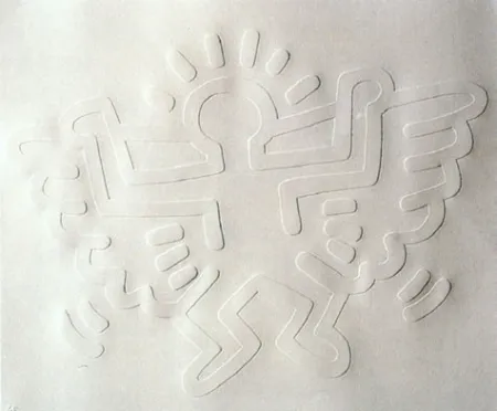 Сериграфия Haring - White Icons : Angel