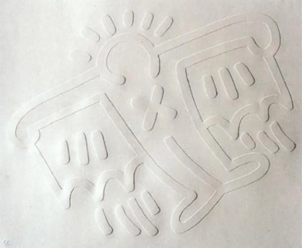 Сериграфия Haring - White Icons: Batman