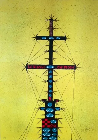 Литография Harloff - Le mat de bateau