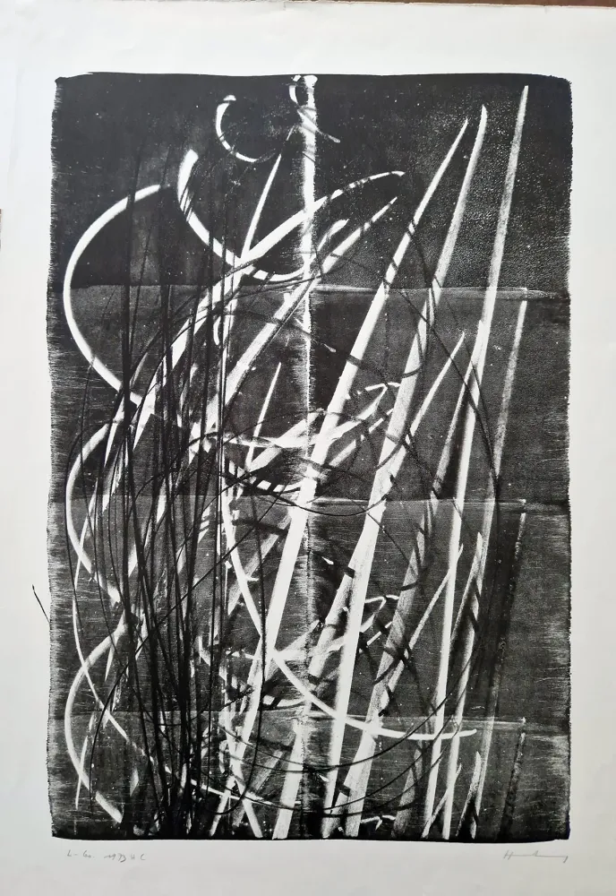 Литография Hartung - 1973 - L 60