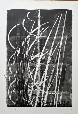 Литография Hartung - 1973 - L 60