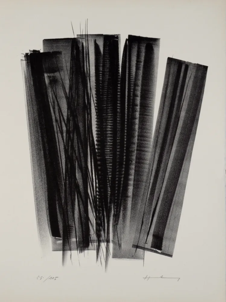 Литография Hartung - Campagne de schiste (L 162), 1978 - Hand-signed