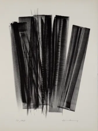 Литография Hartung - Campagne de schiste (L 162), 1978 - Hand-signed