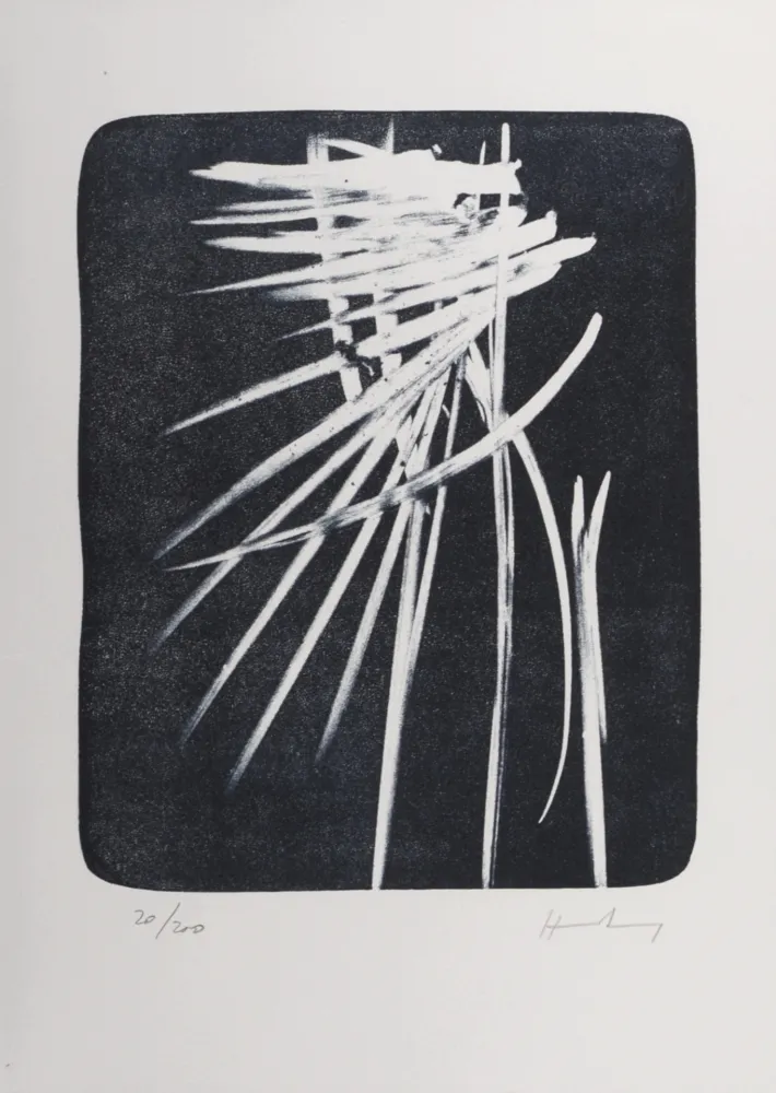 Литография Hartung - Composition, 1987 - Hand-signed