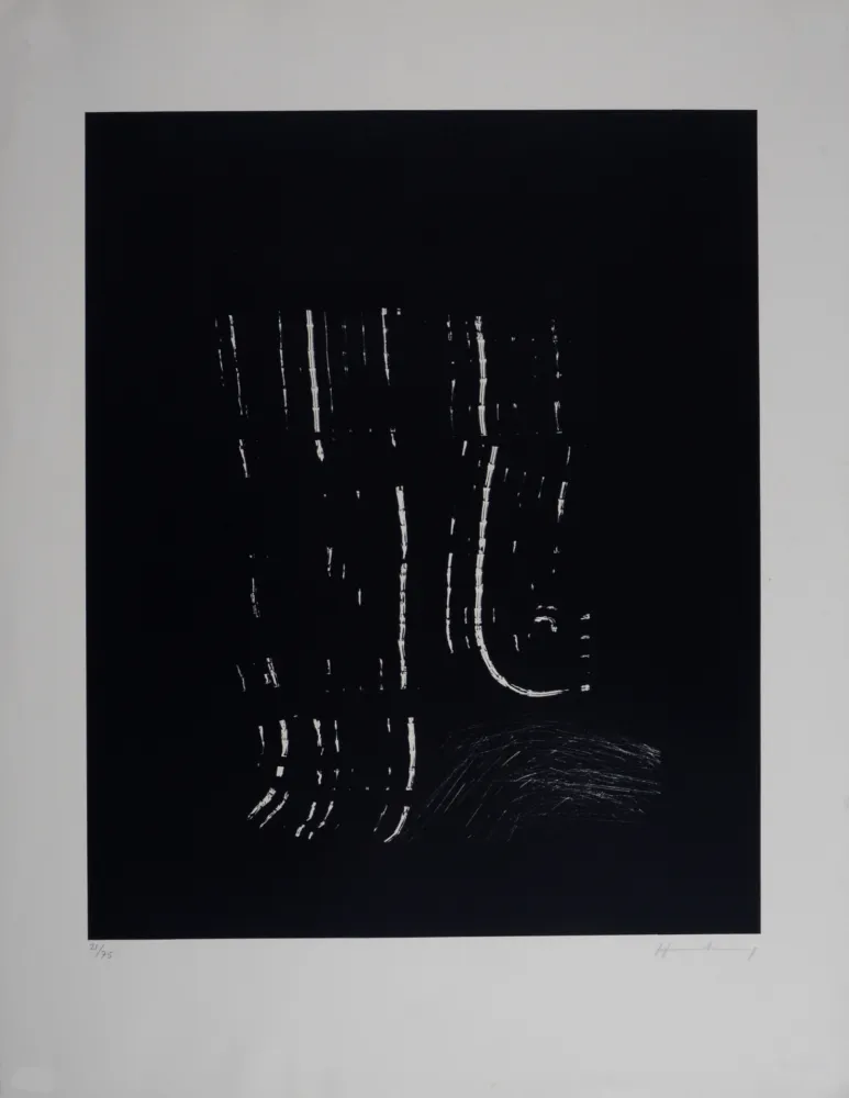 Литография Hartung - Composition L 1977-2, 1977 - Hand-signed