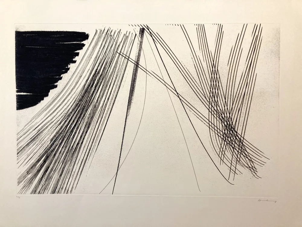 Офорт Hartung - Eau-forte signé et numérotée 