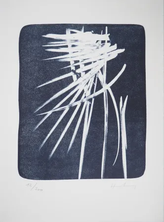 Литография Hartung - Eclair dans le cie