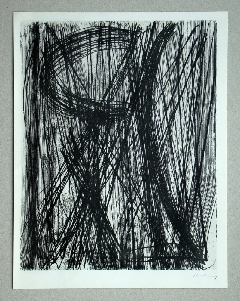 Сериграфия Hartung - G 17 - 1953