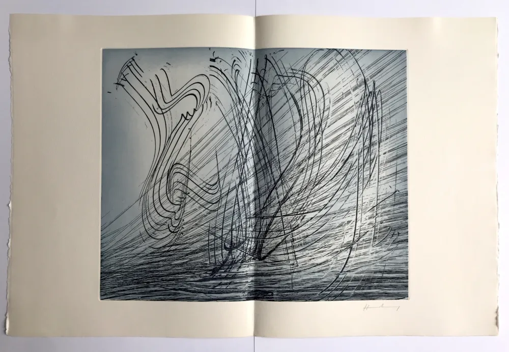 Офорт Hartung - GM 1973-10 / Élégie des Alizés pl. II