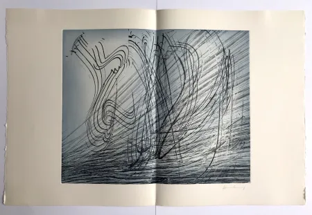 Офорт Hartung - GM 1973-10 / Élégie des Alizés pl. II