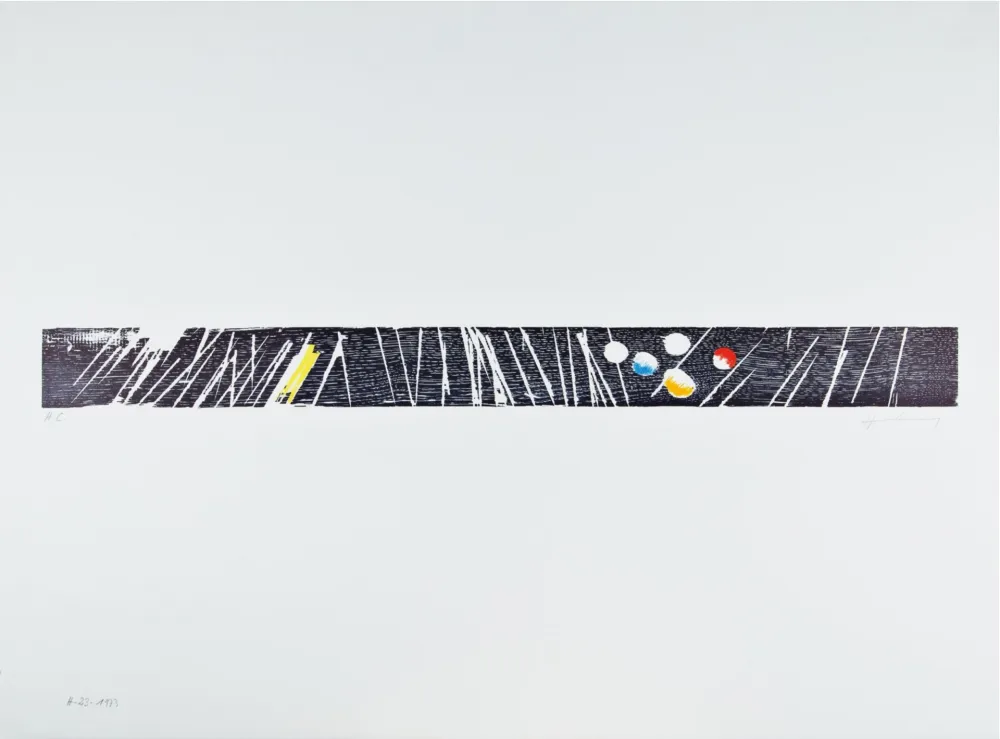 Гравюра На Дереве Hartung - H 1973-23 