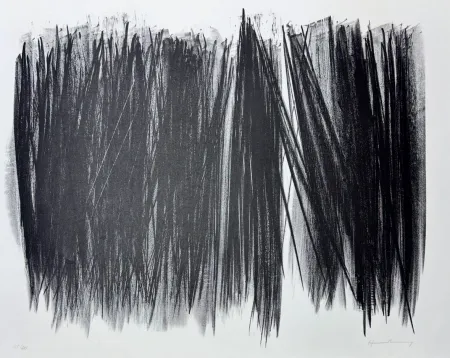 Литография Hartung - Hans Hartung (1904 - 1989) - L 105 - Lithograph on Arches paper - 1963