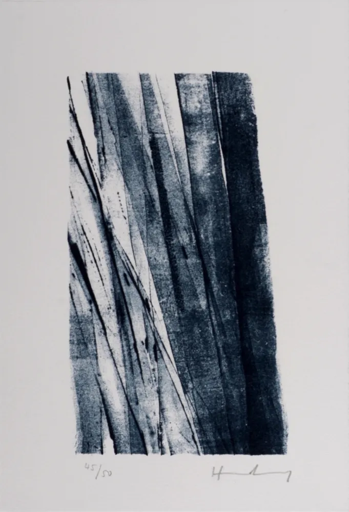 Литография Hartung - Hans Hartung – Gedanken (B), 1987-88 – Hand-signed!