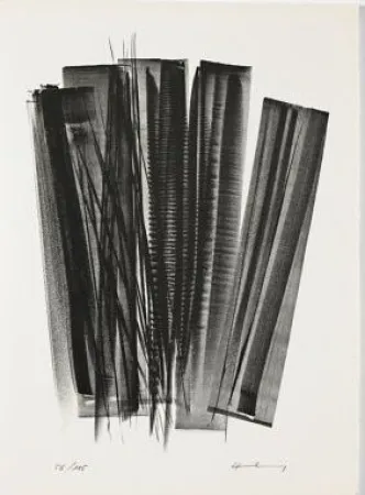 Литография Hartung - L 162 (Jean Cassou: vingt-deux poèms)