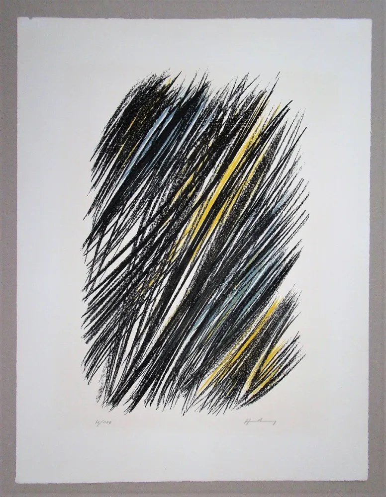 Литография Hartung - L19 - 1957