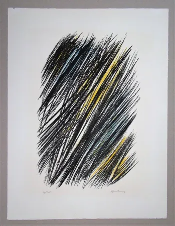 Литография Hartung - L19 - 1957