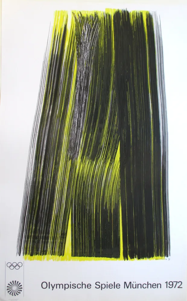 Литография Hartung - OL 1972 . original colourlithograph