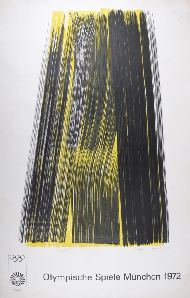 Литография Hartung - Olympische Spiele München, 1972 - Hand-signed