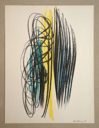 Литография Hartung - Pastel P. 1958 - 35