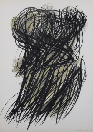 Литография Hartung - Pastels, Portfolio Peintres d'aujourd'hui, 1962 - Set of 9 offset lithographs in colors