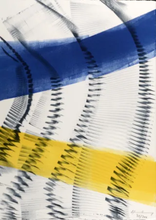 Литография Hartung - Peindre, 1974 - Hand-signed