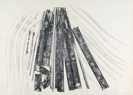 Офорт Hartung - S.T.