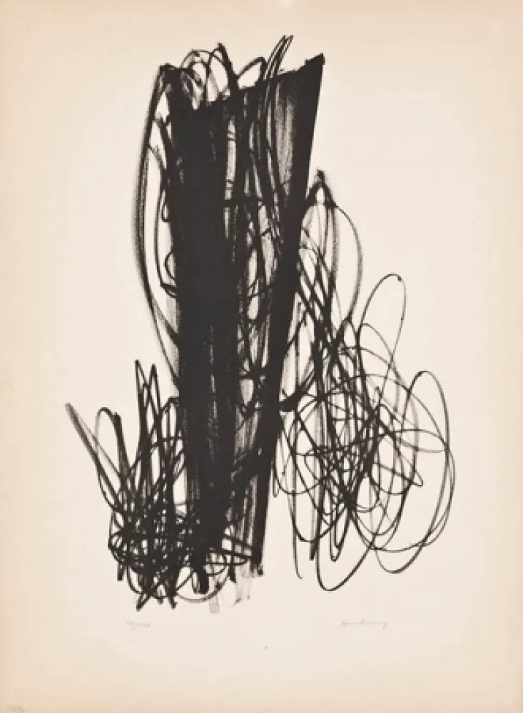 Литография Hartung - Untitled