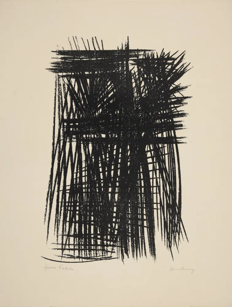 Литография Hartung - Untitled (L 32, first state)