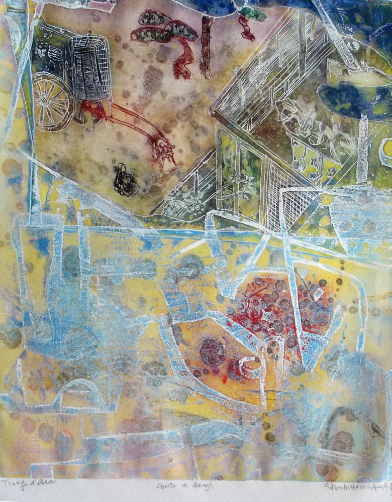 Гравюра Hasegawa - Contes de Gengi 