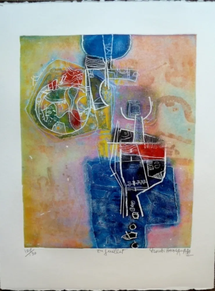 Гравюра Hasegawa - En Juillet 