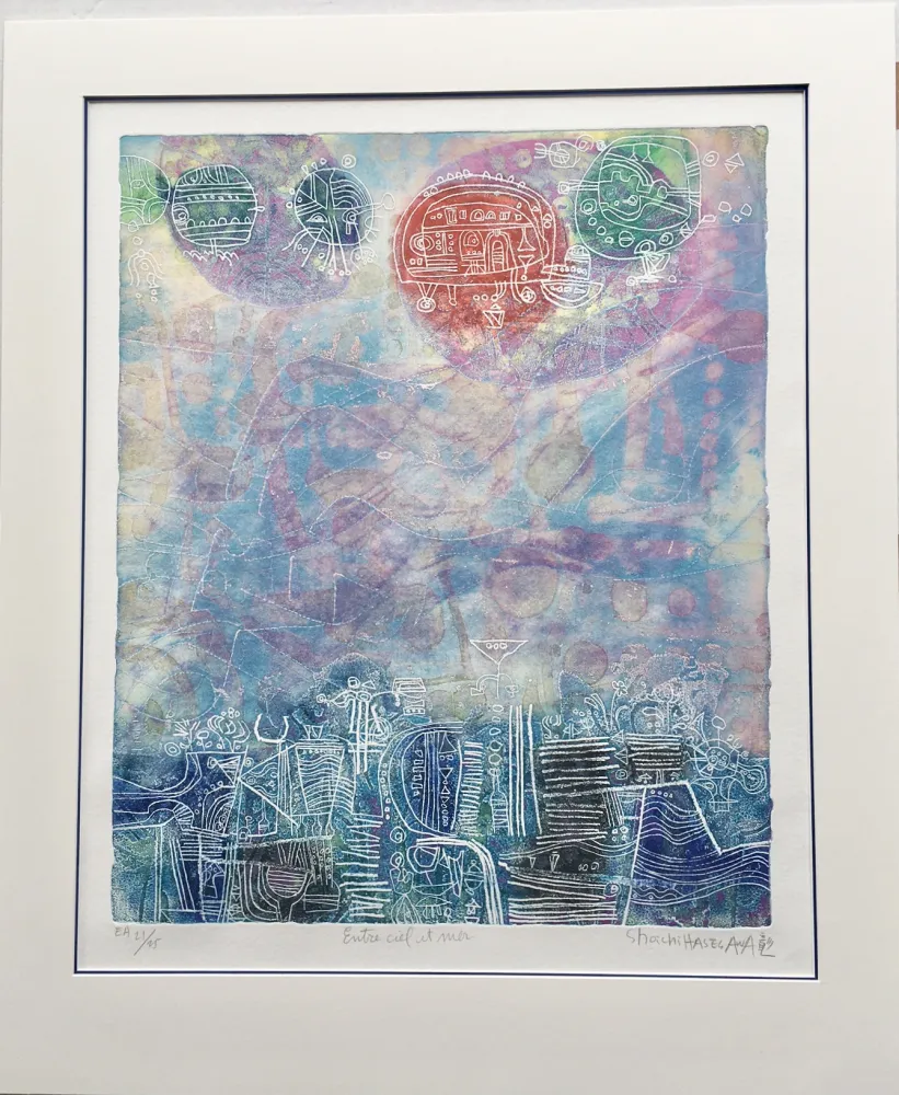 Гравюра Hasegawa - Entre ciel et mer 