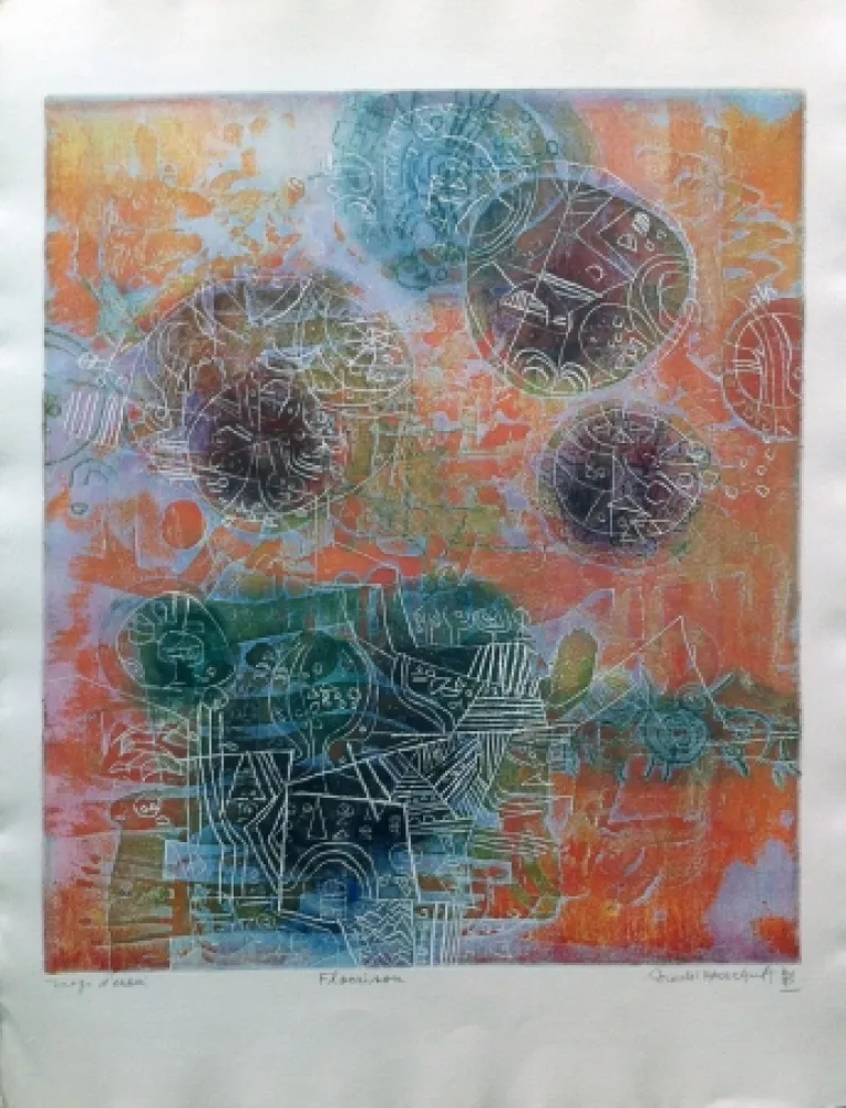 Офорт И Аквитанта Hasegawa - Floraison