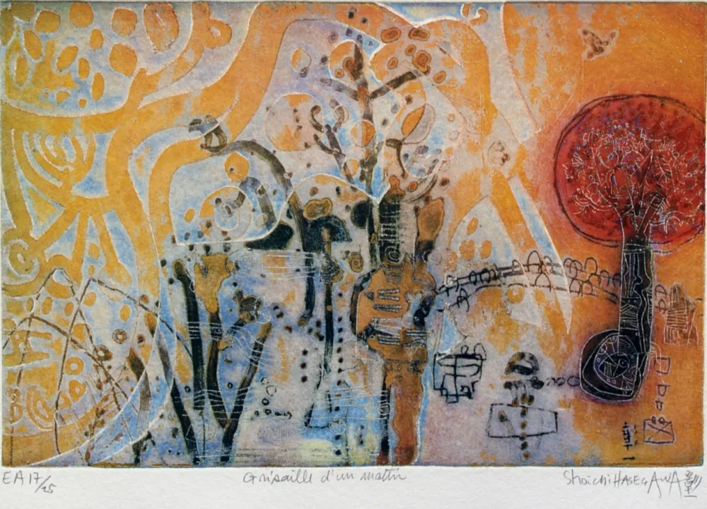 Гравюра Hasegawa - Grisaille d'un matin 