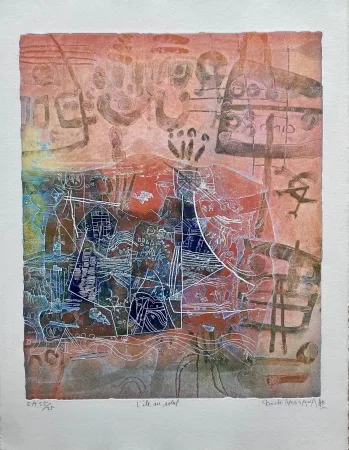 Гравюра Hasegawa - L'ile au soleil