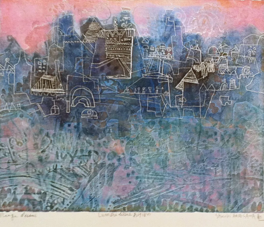 Гравюра Hasegawa - Lumière bleue 