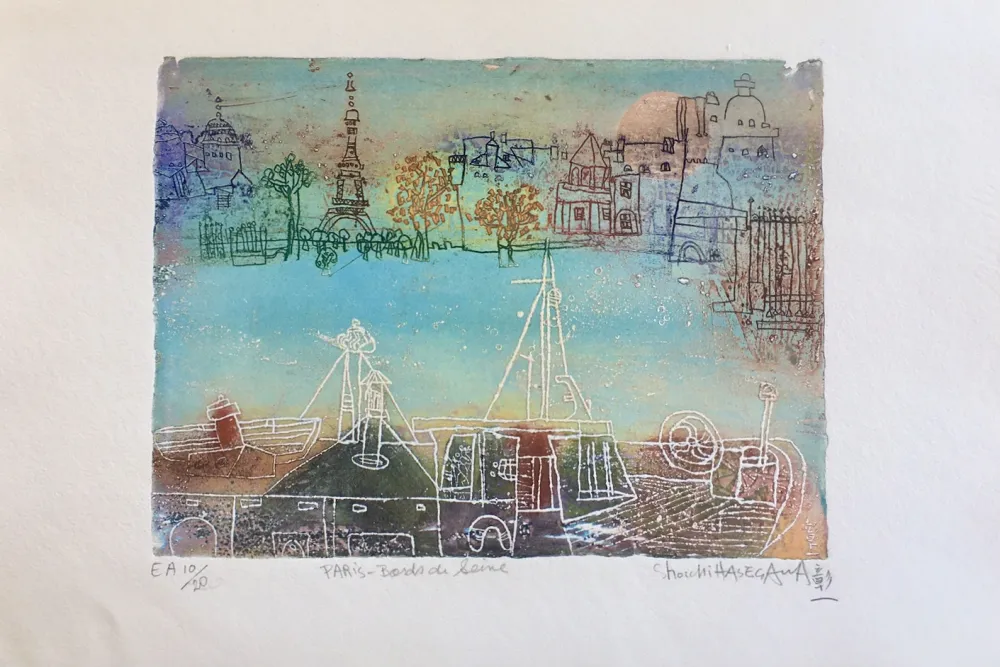 Гравюра Hasegawa - Paris 