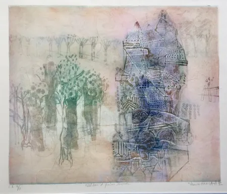 Гравюра Hasegawa - Petit bois et palais lavande 