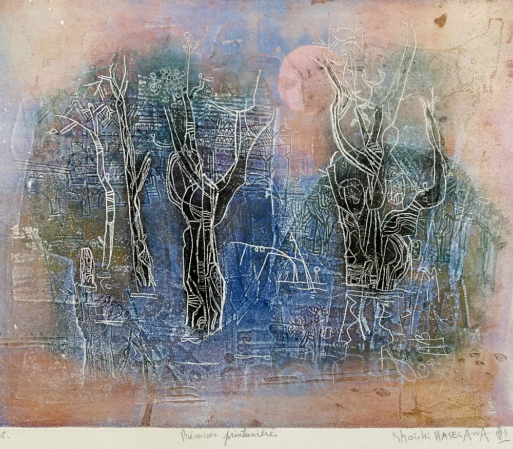 Гравюра Hasegawa - Prémices printaniers 